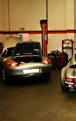 Porsche Cars in the workshop - repairs and servicing
